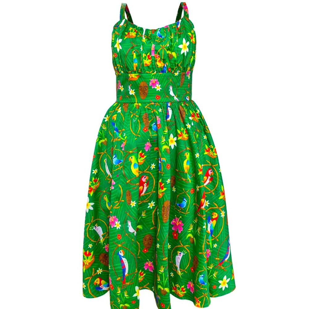 EUC Disney Dress Shop Enchanted Tiki Room Sundress Size L